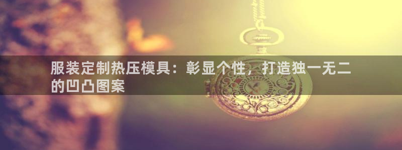 易倍易倍单词官方网站：服装定制热压模具：彰显个性，打造独