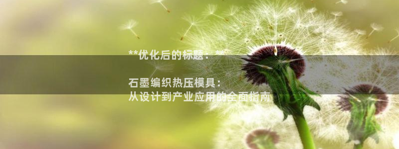 易倍纤代餐奶昔怎么样：**优化后的标题：**

石墨编织