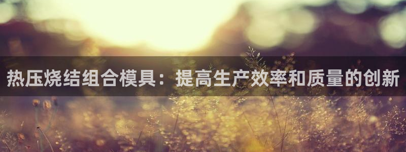 易倍全站：热压烧结组合模具：提高生产效率和质量的创新